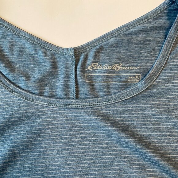 Eddie Bauer Active Short-Sleeve T-Shirt Blue Women's‎ XL - Picture 4 of 9